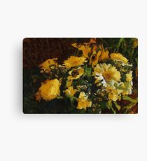 Flowers à la Van Gogh Canvas Print
