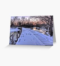 Old Rail Road Bridge Greeting Card