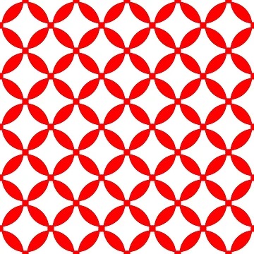 Artwork thumbnail, Red Geometric Pattern by starrylite
