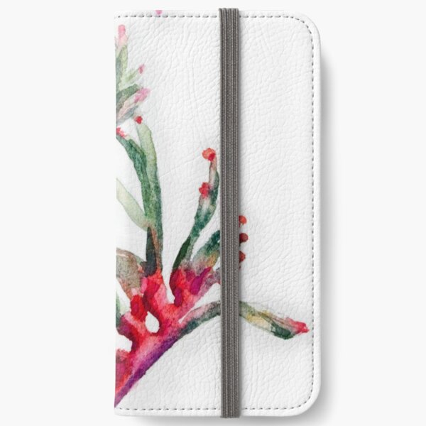 Mangles Kangaroo Paw (closeup) iPhone Wallet