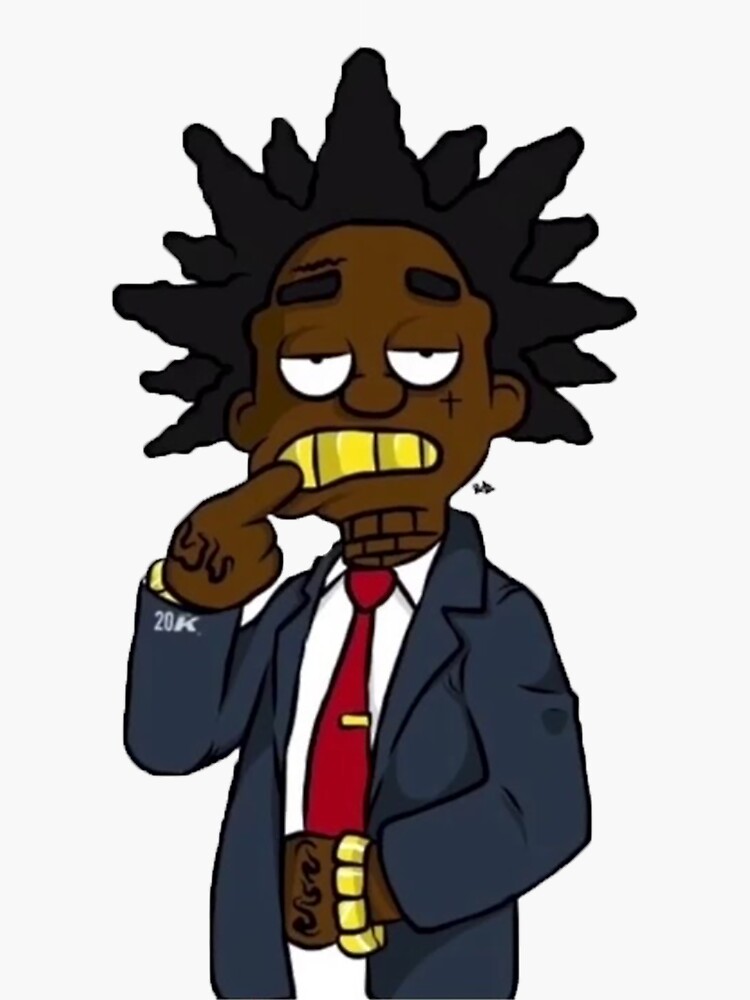 Kodak Black Sticker By Ethanchalon Redbubble