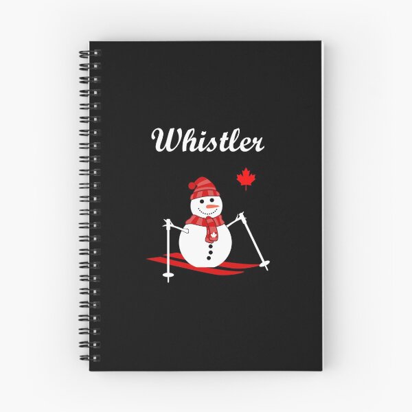Item preview, Whistler Canada Skiing Snowman and Red Maple Leaf Color designed and sold by TinyStarCanada.