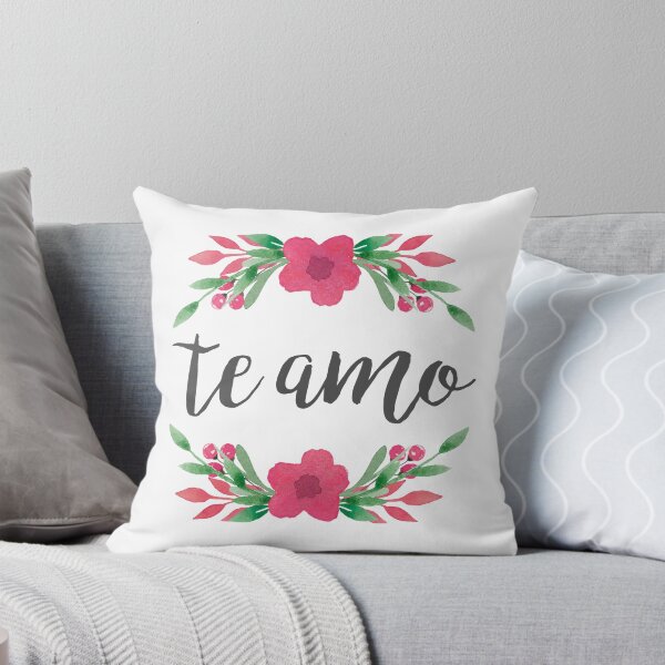 Item preview, Te Amo I Love You Spanish Quote in Pink designed and sold by whimseydesigns.