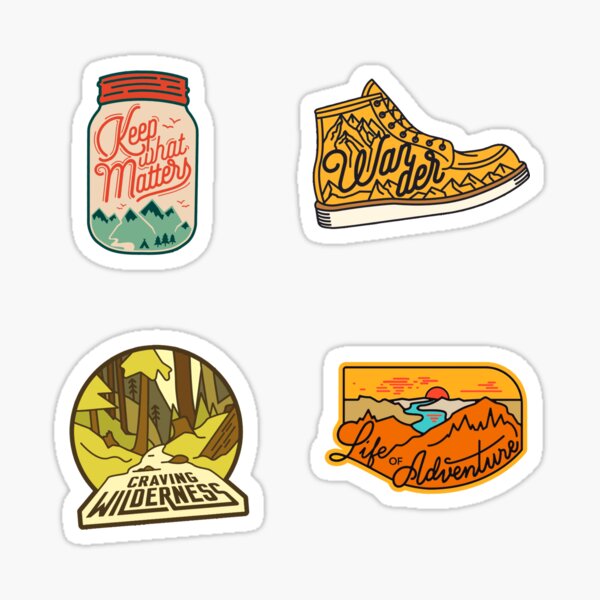 Hiking Pack Sticker