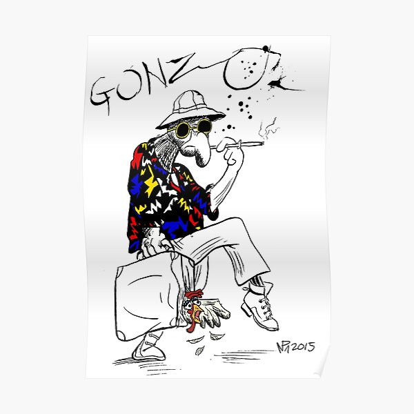 Gonzo- Fear and Loathing in Las Vegas parody Poster