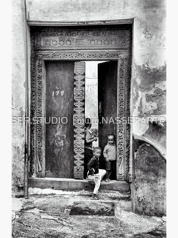 African Kids Playing - Stonetown Zanzibar 3609 Tanzania East Africa by neptuneimages