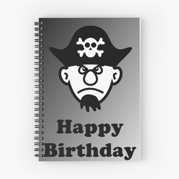 Artikelvorschau, Pirate Happy Birthday Greeting Card by Chillee Wilson entworfen und verkauft von ChilleeWilson.