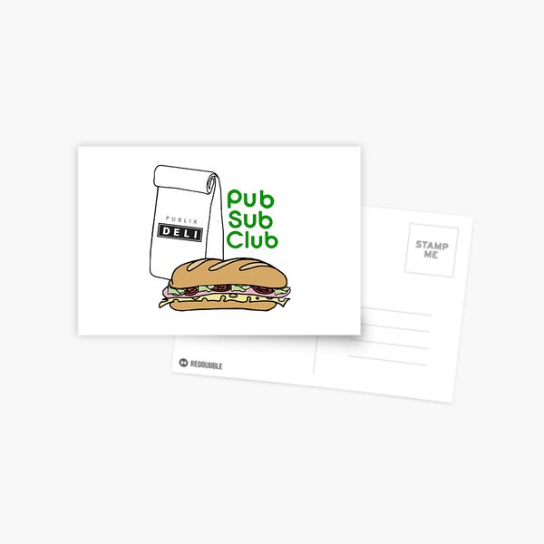 Pub Sub Club Postcard