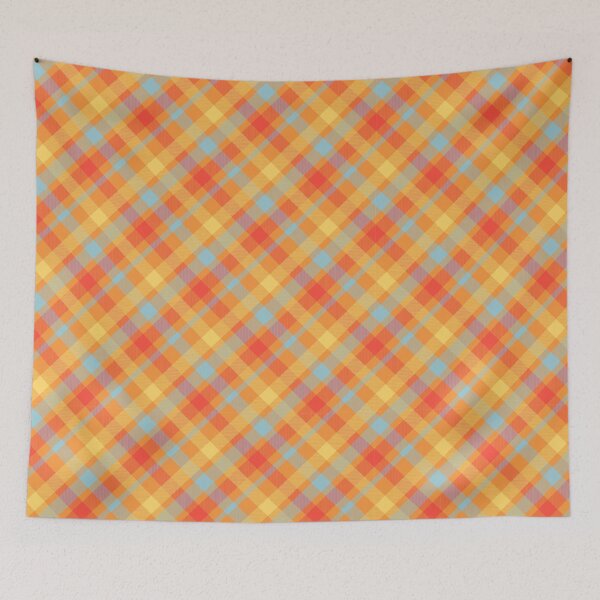 Item preview, Yellow Orange Tartan Pattern designed and sold by lizious.