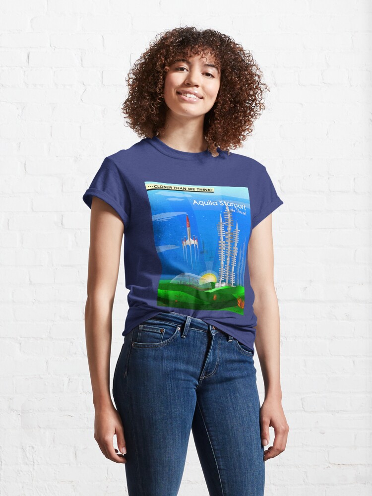 Thumbnail 4 of 7, Classic T-Shirt, Mars Colony - Terra Formed designed and sold by Charles Davenport.