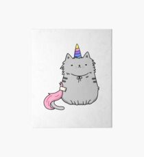 Cat In Unicorn Outfit Art Board