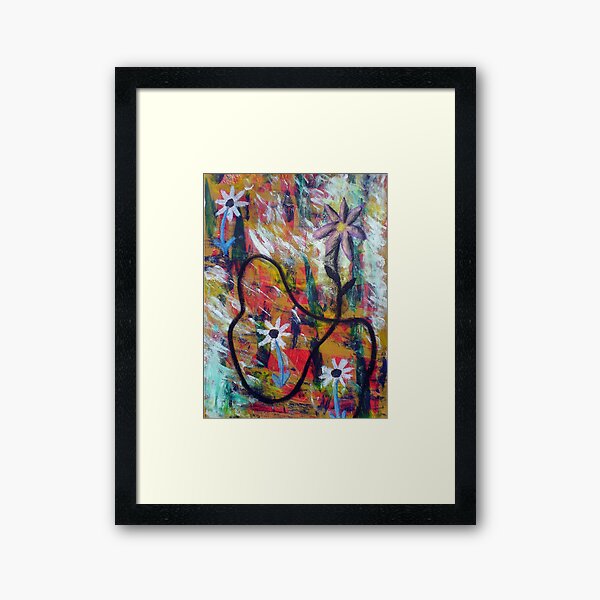 Flower Design Framed Art Print