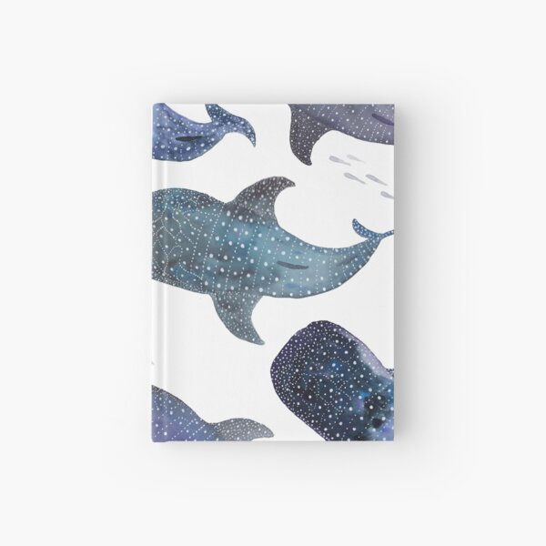 Whale Shark Pattern Party Hardcover Journal