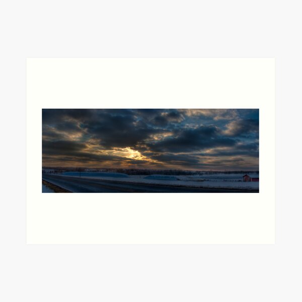 Cold Sunset Art Print
