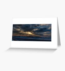 Cold Sunset Greeting Card