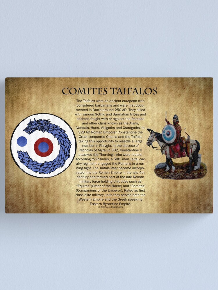 Alternate view of Comites Taifalos - Heraldic Banner Canvas Print