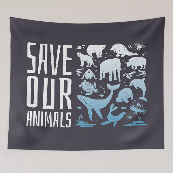 Item preview, Save Our Animals - Endangered Animals of the World designed and sold by Bangtees.