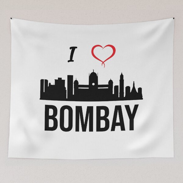 Item preview, I love Mumbai or Bombay India designed and sold by alltheprints.