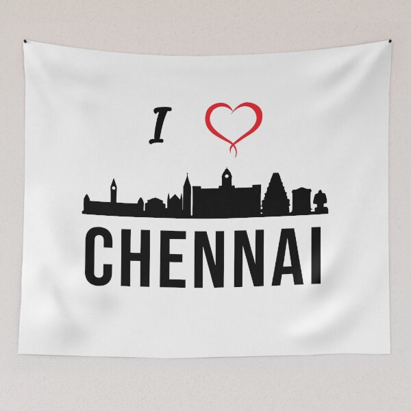 Item preview, I love Chennai Tamilnadu India designed and sold by alltheprints.