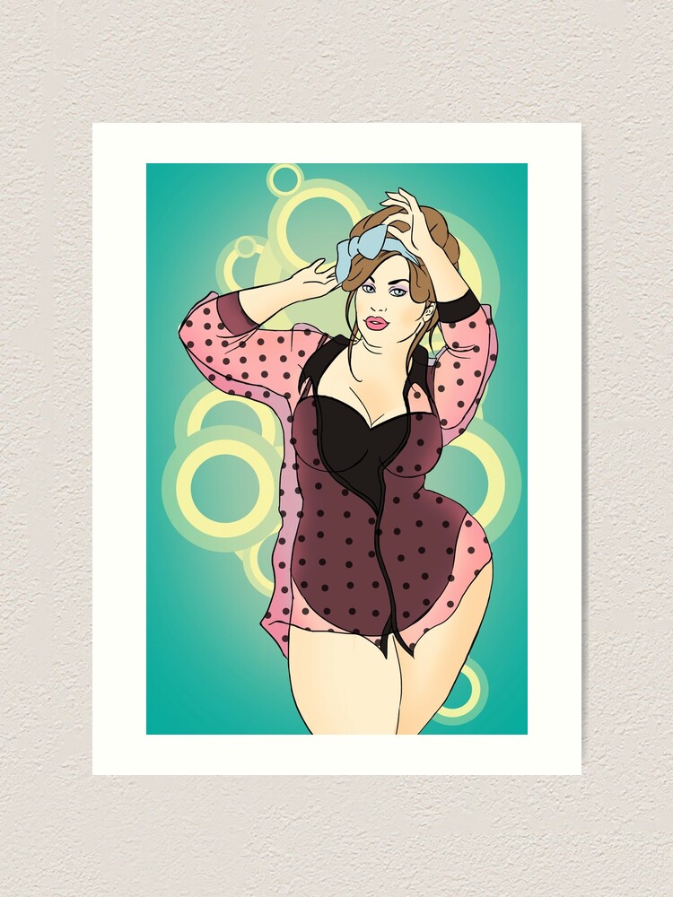 Fat Woman In Lingerie Art Print for Sale by CatAstrophe