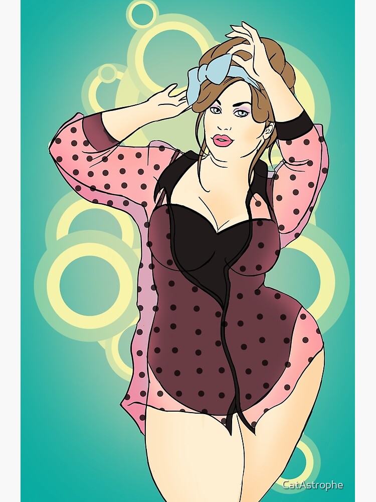 Fat Woman In Lingerie Art Print for Sale by CatAstrophe