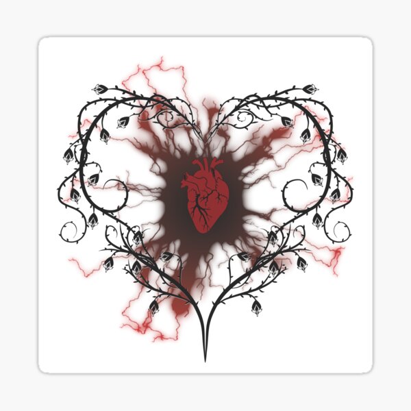 Gothic Heart Sticker