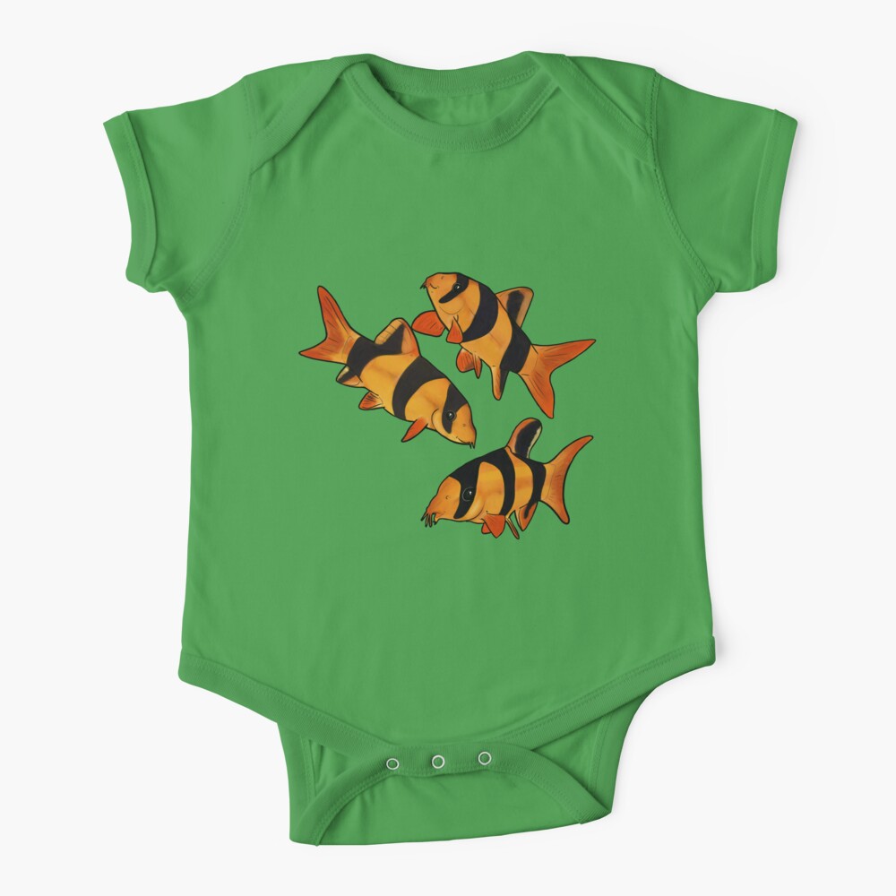 Clown loach fish tiger botia Baby One-Piece for Sale by Mehu
