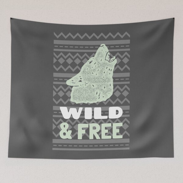 Item preview, Wild and Free Wolf designed and sold by evlar.