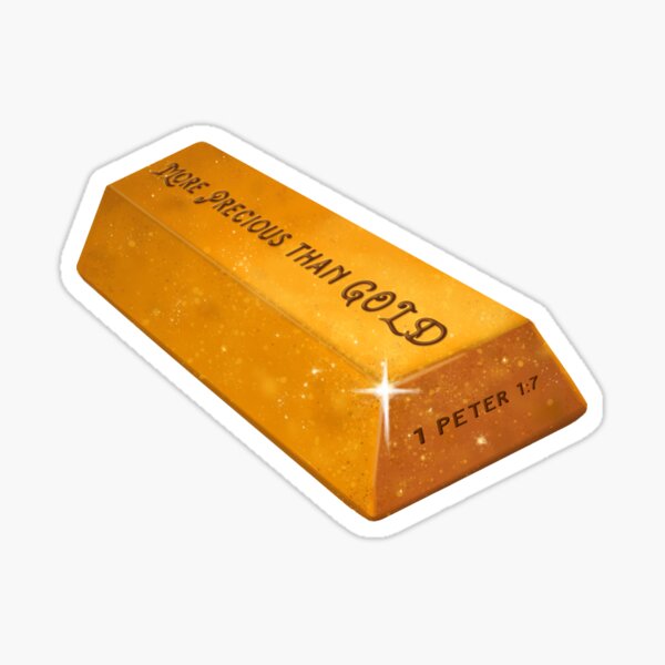 Aperçu de l'œuvre 1 Pierre 1: 7 - Or créée et vendue par SpiritStickerss.