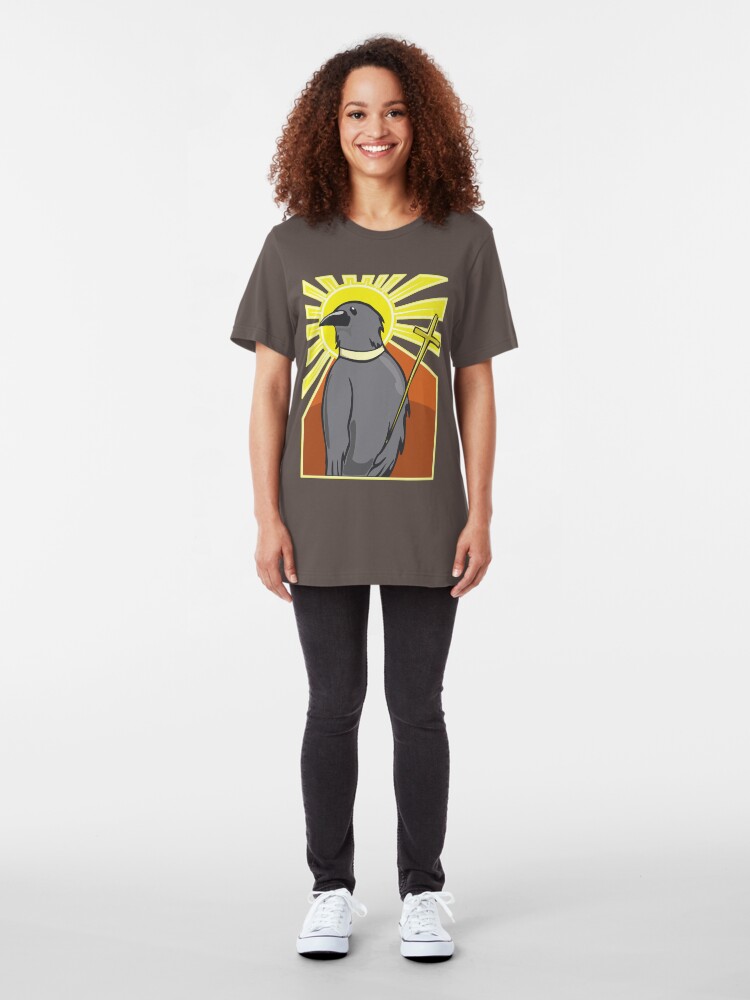 Alternate view of Holy Crow! Slim Fit T-Shirt