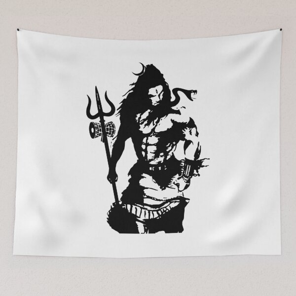 Item preview,  Lord Shiva Art Angry Trishul T-shirt  designed and sold by alltheprints.