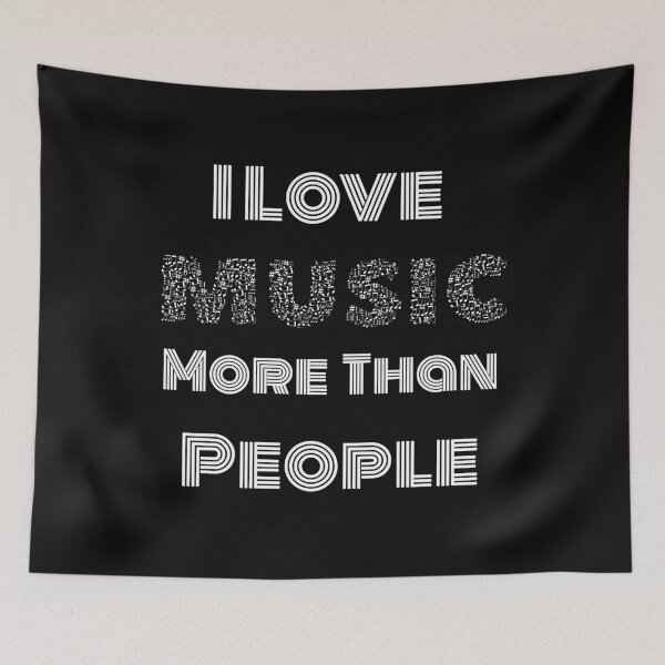 Item preview, I Love Music more than people designed and sold by marosharaf.