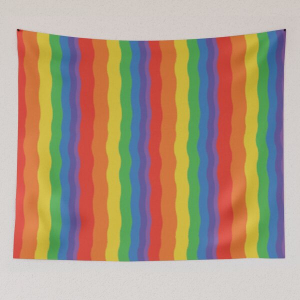 Item preview, Rainbow Wave Pattern designed and sold by SnoringDragon.