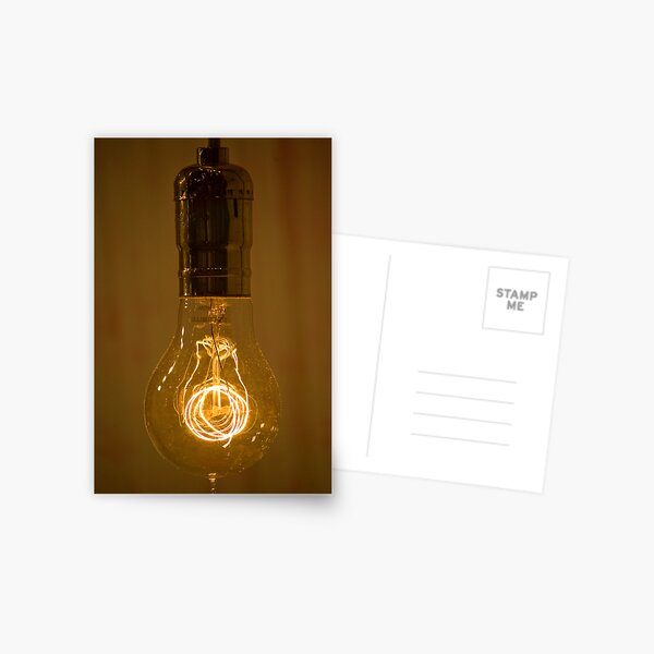Light Bulb Postcard