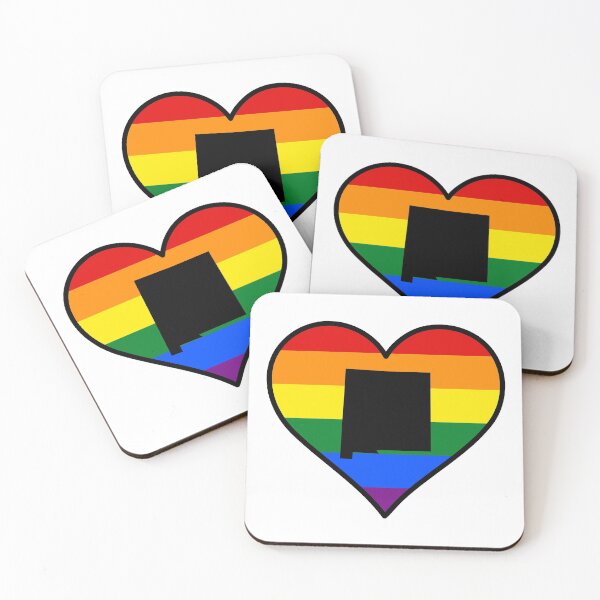 Item preview, New Mexico Gay Pride Heart designed and sold by fearcity.