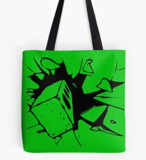 Brick Breaking Window by Chillee Wilson Tote Bag