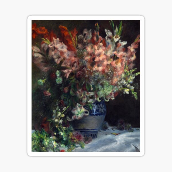 Item preview, Gladioli in a Vase (Renoir) designed and sold by ArtHistorical.
