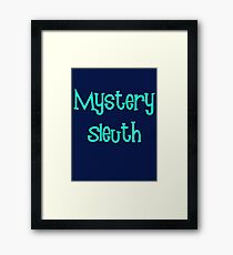 Mystery Sleuth by Chillee Wilson Framed Print