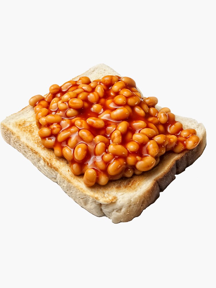 "Beans on Toast" Sticker for Sale by holmesi Redbubble