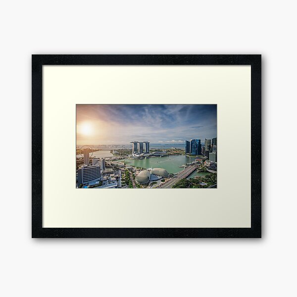 Item preview, Singapore Skyline Marina Bay Sands with Sunset designed and sold by smexytragedy.
