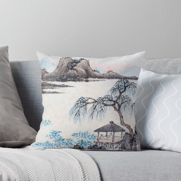Item preview, Landscape with Pavilion and Willows  (Restored Chinese Artwork) designed and sold by PromoteProgress.