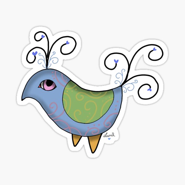 Pavoncella Sarda - Sardinian lucky symbol Sticker