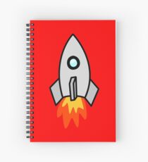 Rocket Ship 2 by Chillee Wilson Spiral Notebook