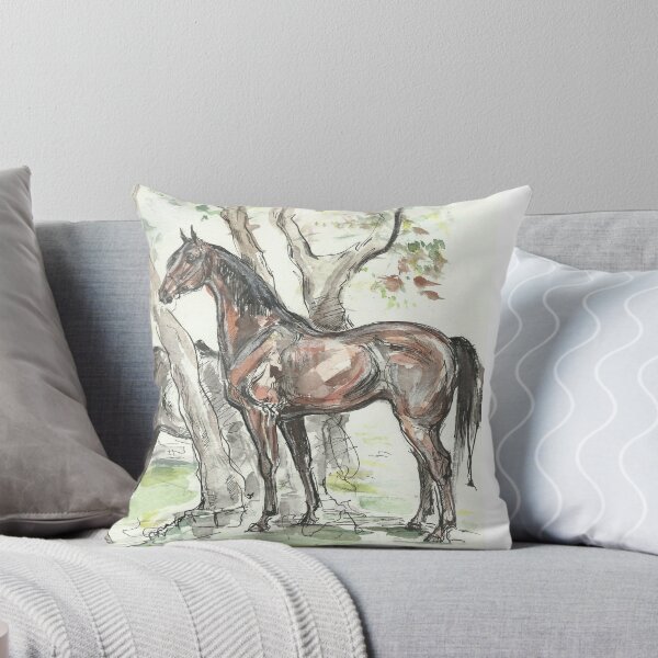 Item preview, "Landscape with horses" designed and sold by Yanina Antsulevich.