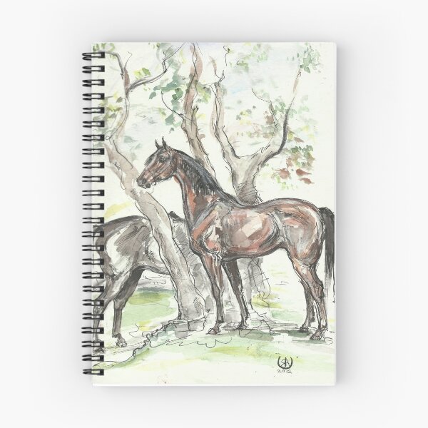 Item preview, "Landscape with horses" designed and sold by Yanina Antsulevich.