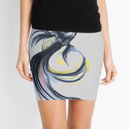 Jet Black Beta Mini Skirt