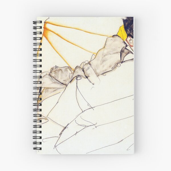 Item preview, Egon Schiele - reclining boy (new color editing) designed and sold by DejaVuStudio.