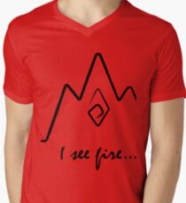 i see fire... Men's V-Neck T-Shirt
