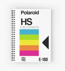 Retro VHS tape vaporwave aesthetic rainbow Spiral Notebook