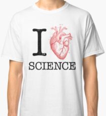 I Love Heart Science - Biology Anatomy Illustration Classic T-Shirt